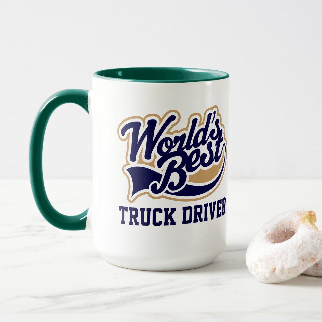Combo Mug Truck Driver Worlds Best Gift for Him Coffee Mug