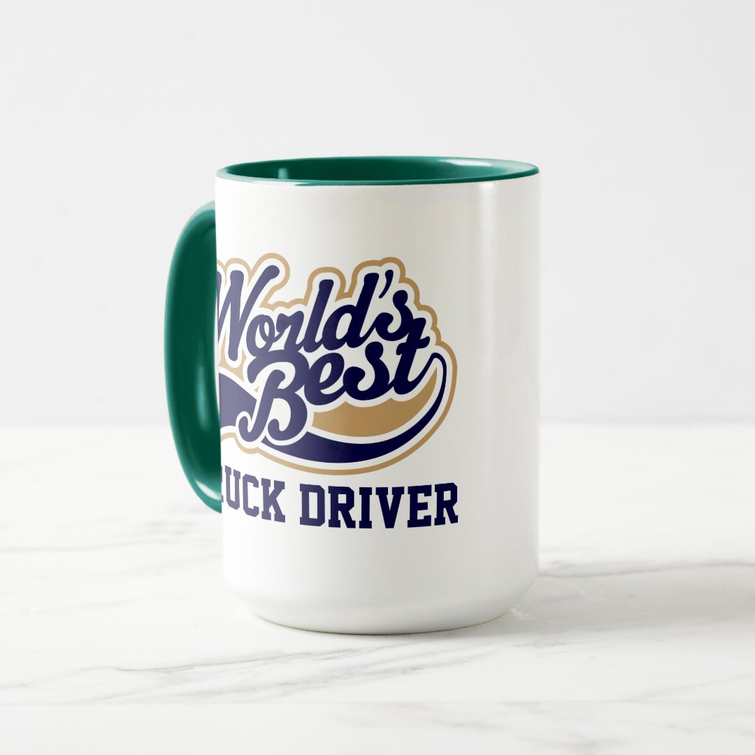 Combo Mug Truck Driver Worlds Best Gift for Him Coffee Mug