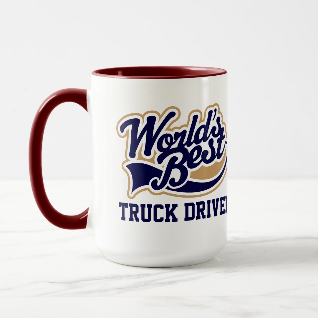 Combo Mug Truck Driver Worlds Best Gift for Him Coffee Mug
