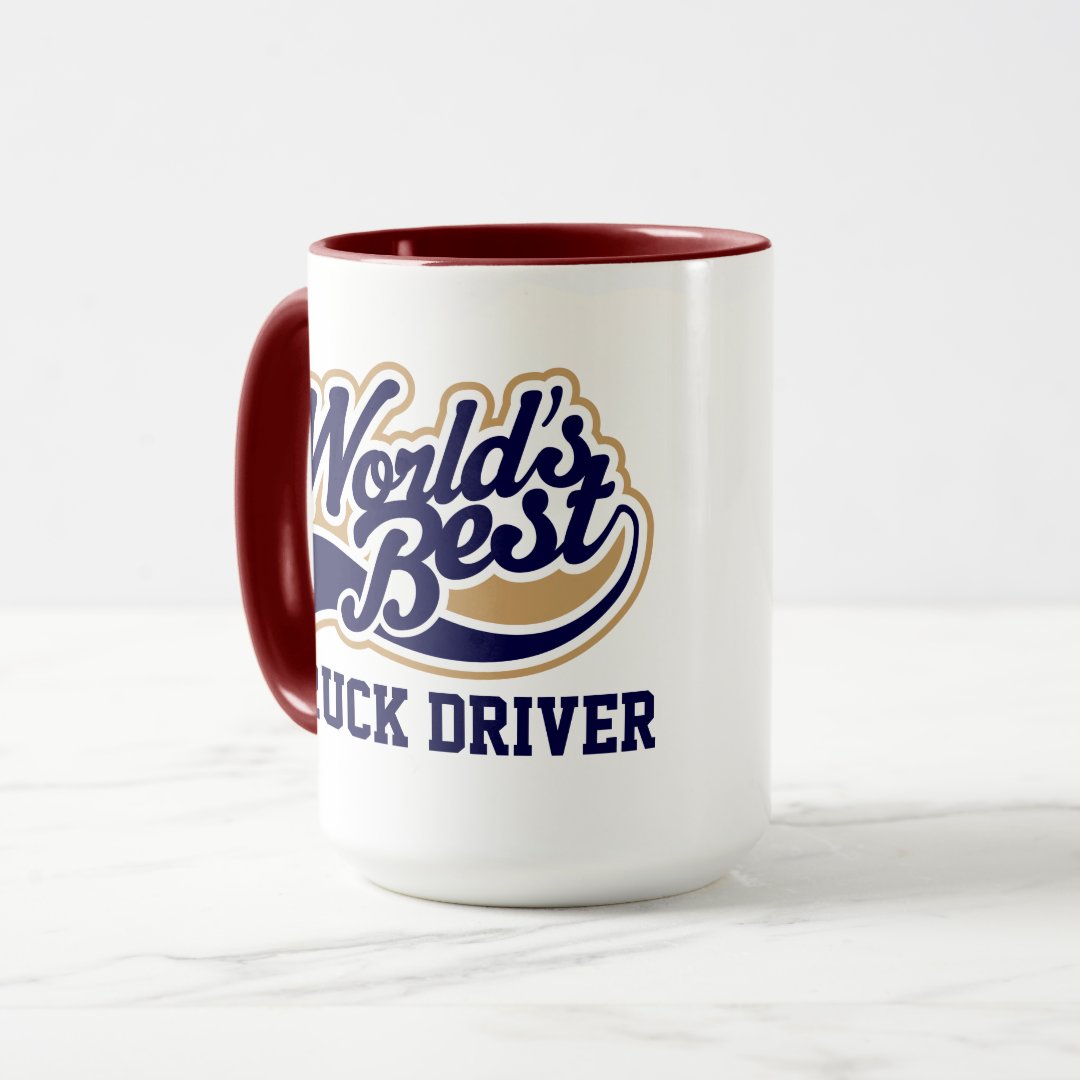 Combo Mug Truck Driver Worlds Best Gift for Him Coffee Mug