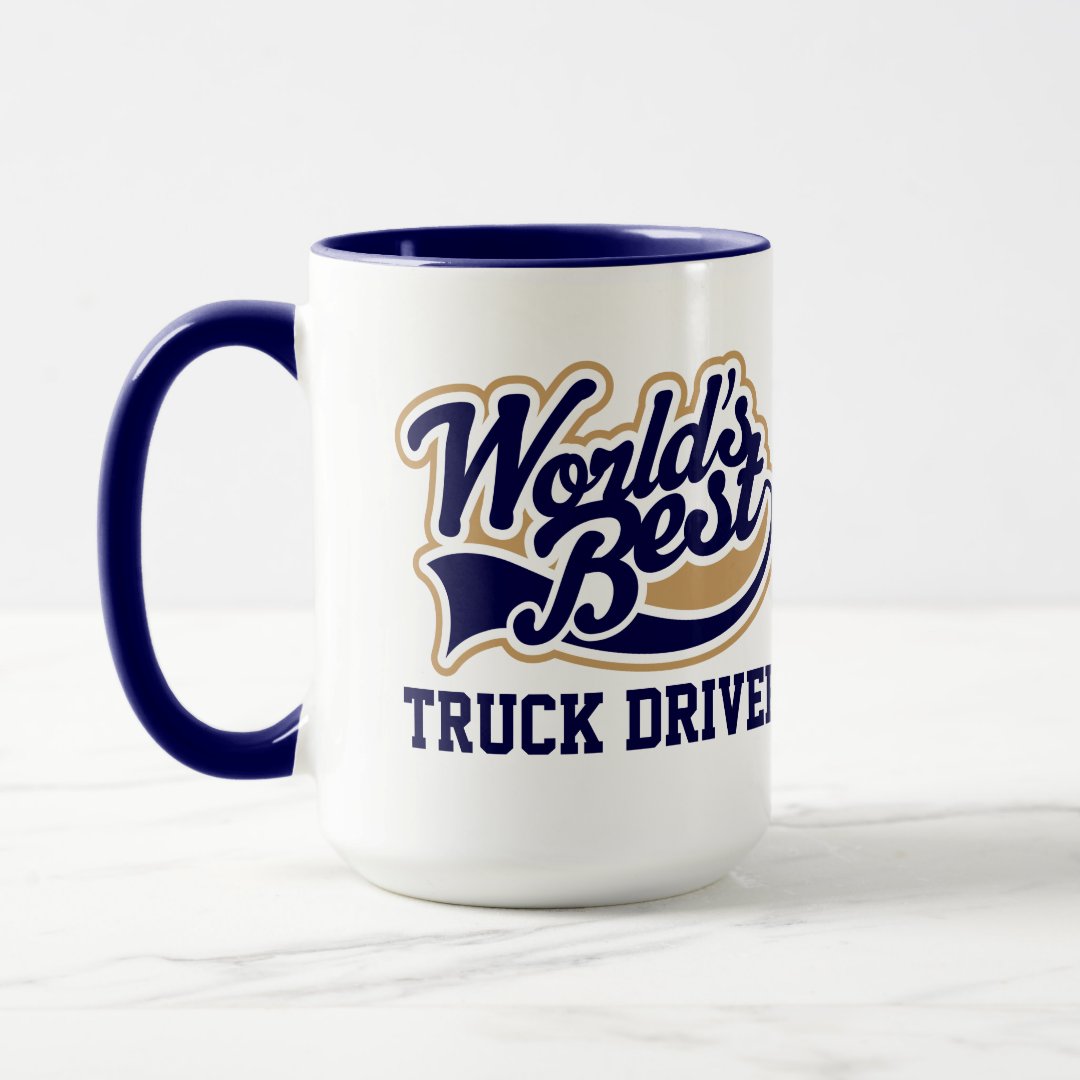 Combo Mug Truck Driver Worlds Best Gift for Him Coffee Mug