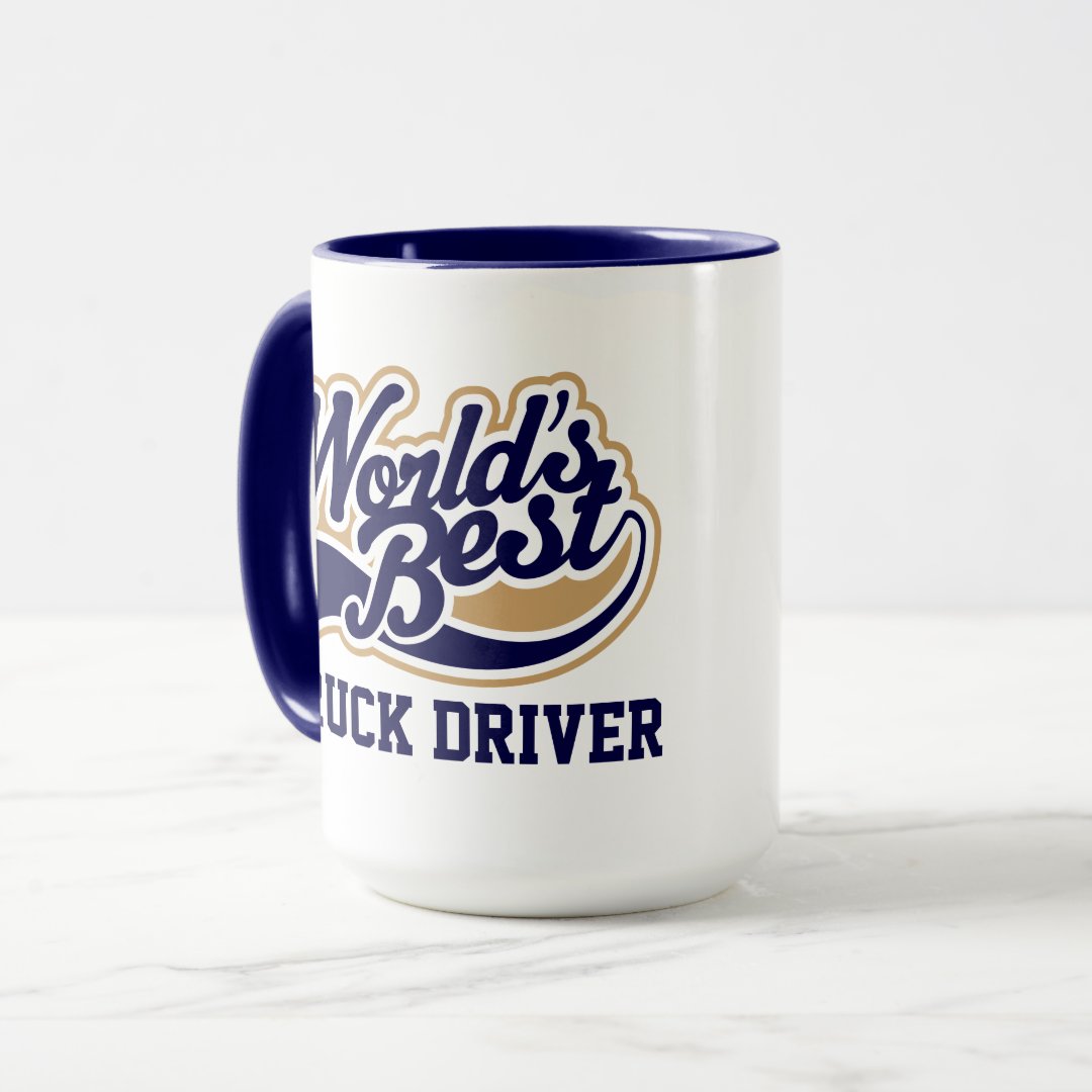 Combo Mug Truck Driver Worlds Best Gift for Him Coffee Mug