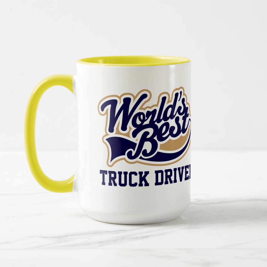 Combo Mug Truck Driver Worlds Best Gift for Him Coffee Mug