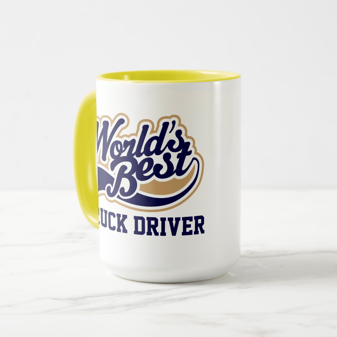 Combo Mug Truck Driver Worlds Best Gift for Him Coffee Mug