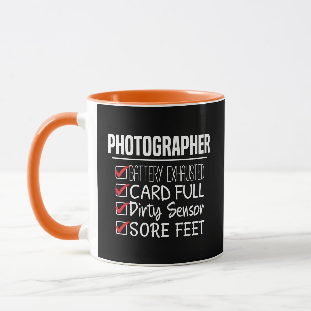 Combo Mug Photographer Life Funny Photography Checklist Mug