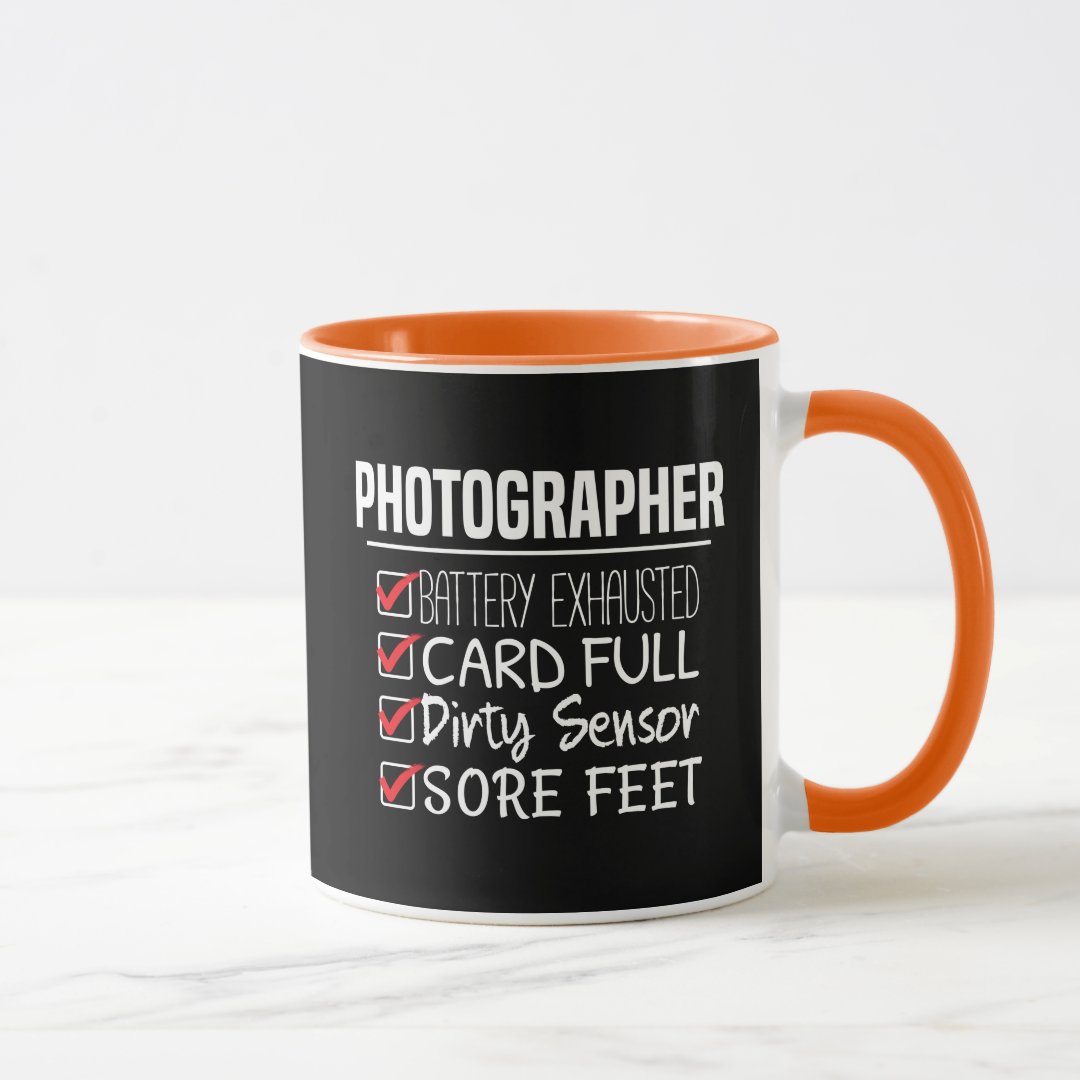 Combo Mug Photographer Life Funny Photography Checklist Mug