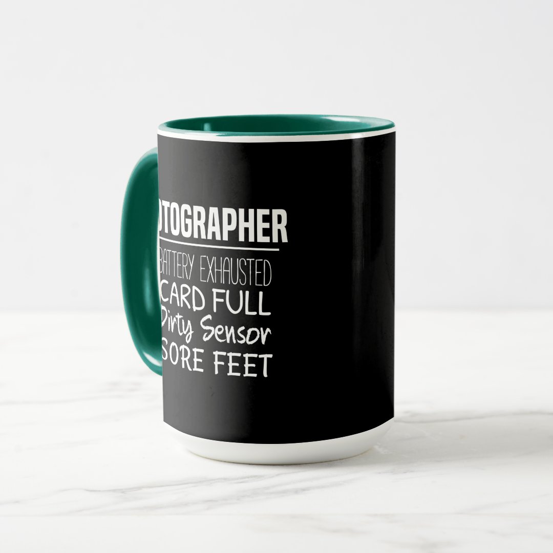 Combo Mug Photographer Life Funny Photography Checklist Mug