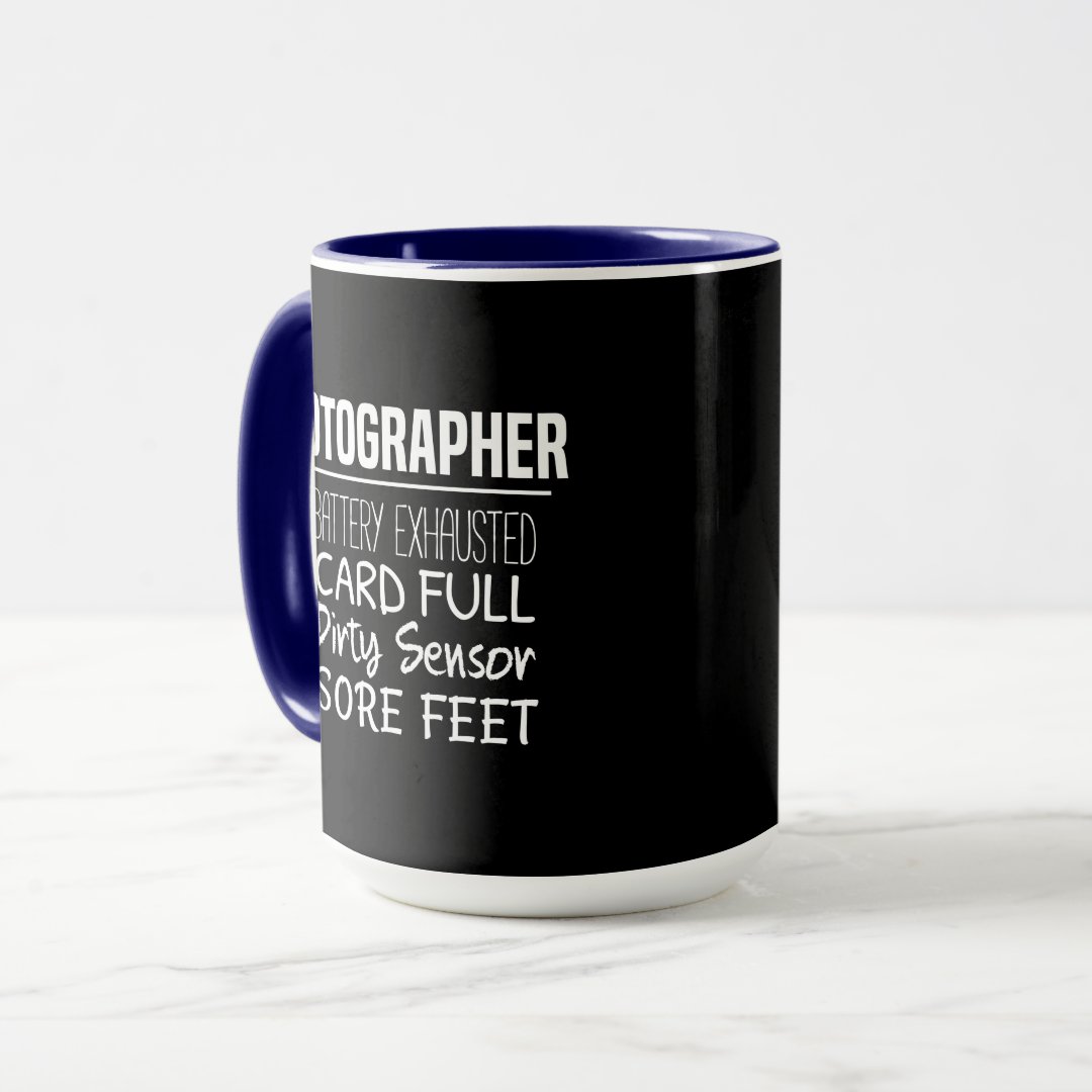 Combo Mug Photographer Life Funny Photography Checklist Mug