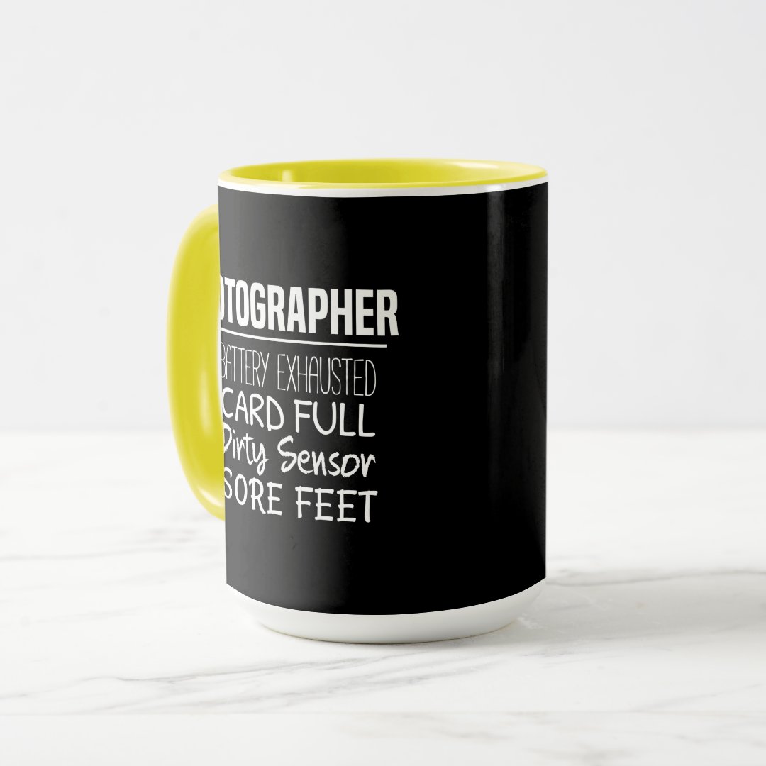 Combo Mug Photographer Life Funny Photography Checklist Mug
