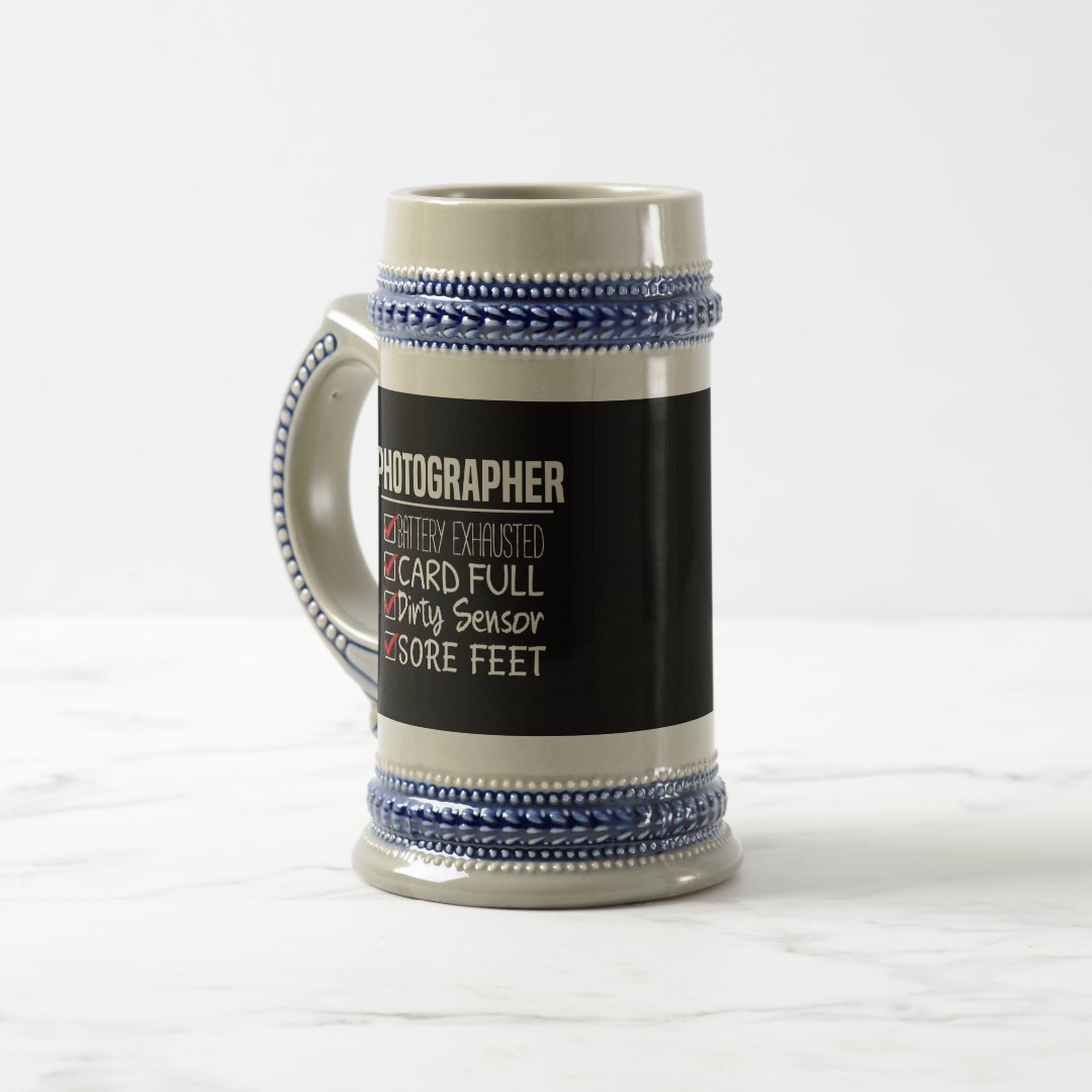 Stein Photographer Life Funny Photography Checklist Mug