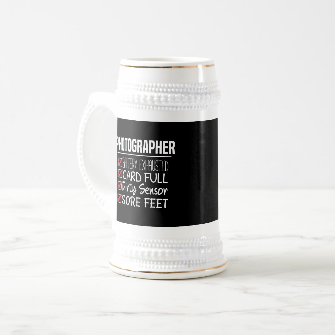 Stein Photographer Life Funny Photography Checklist Mug