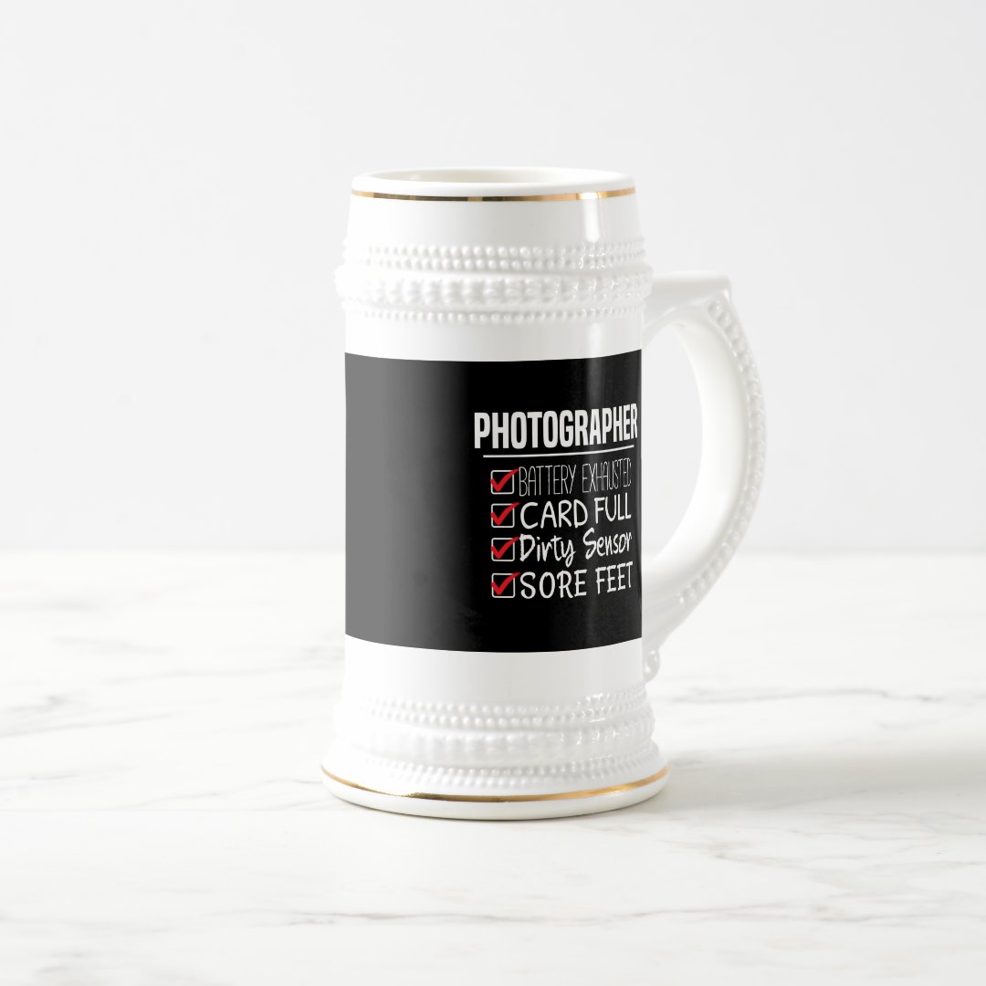 Stein Photographer Life Funny Photography Checklist Mug