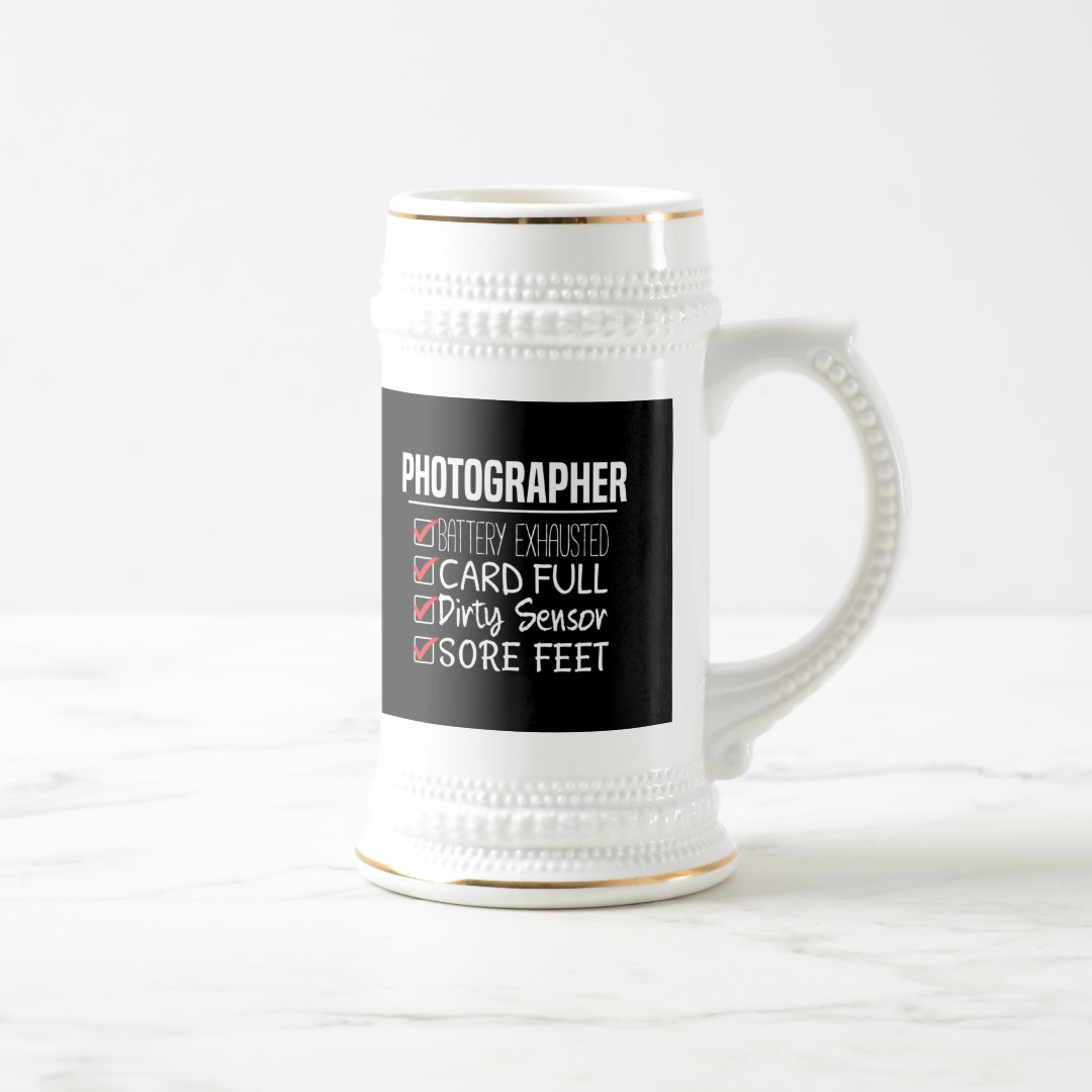 Stein Photographer Life Funny Photography Checklist Mug