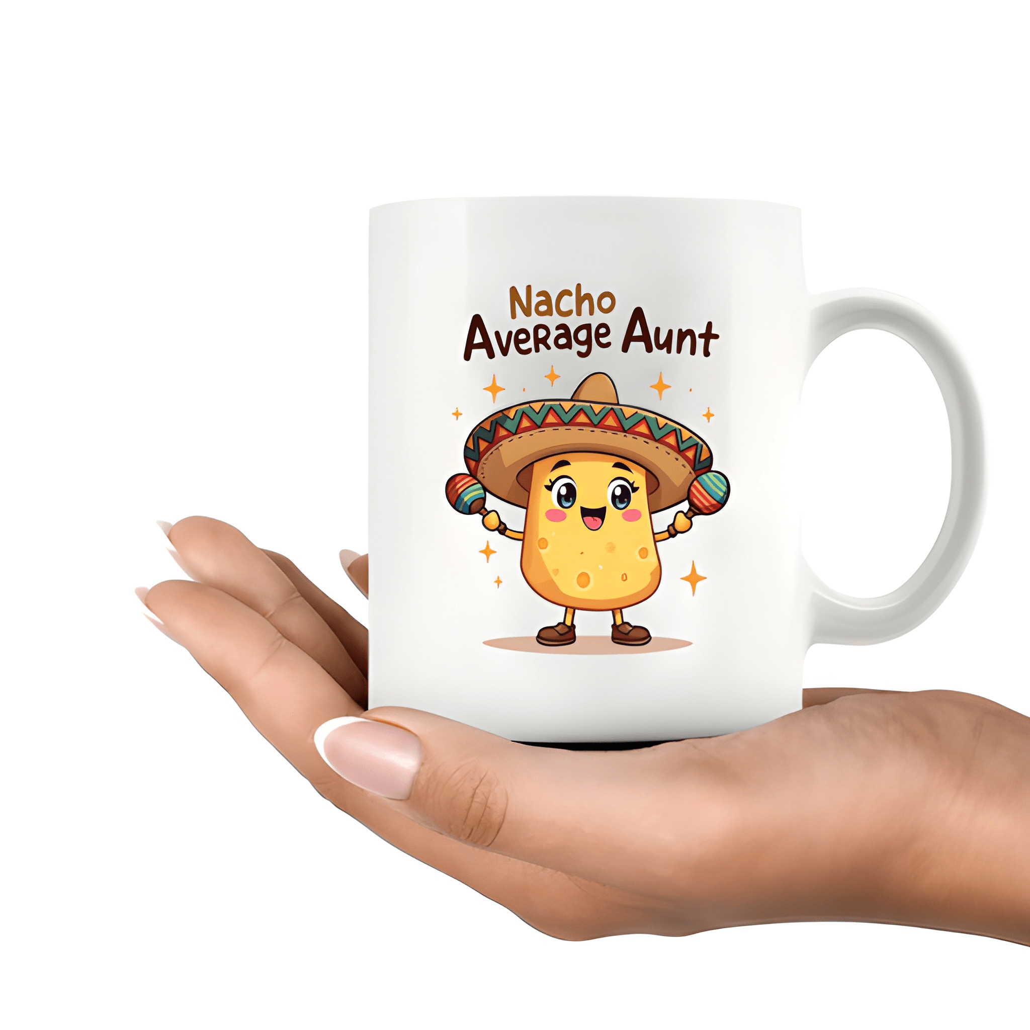 11 oz Ceramic Nacho Average Aunt Coffee Mug Funny Drinkware