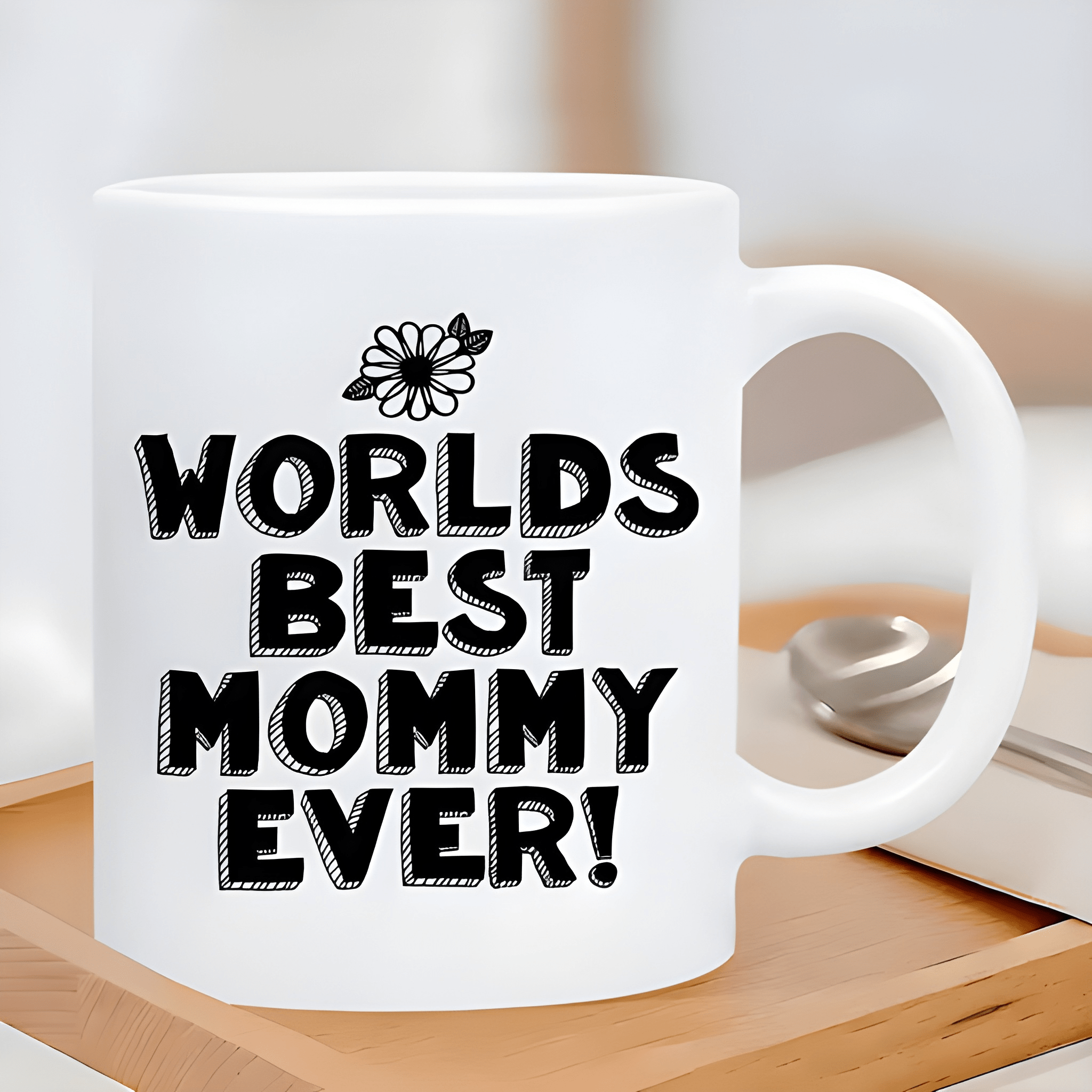 1 Piece 11Oz White Ceramic Coffee Mug Worlds Best Mommy Mothers Day Cup