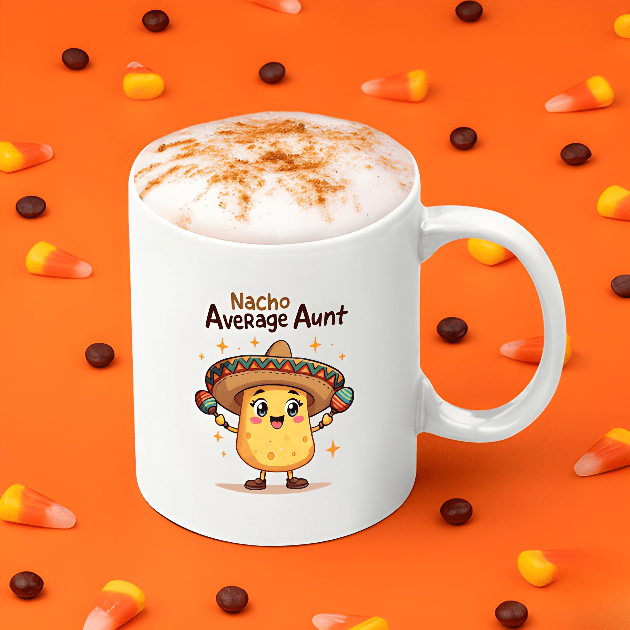 11 oz Ceramic Nacho Average Aunt Coffee Mug Funny Drinkware