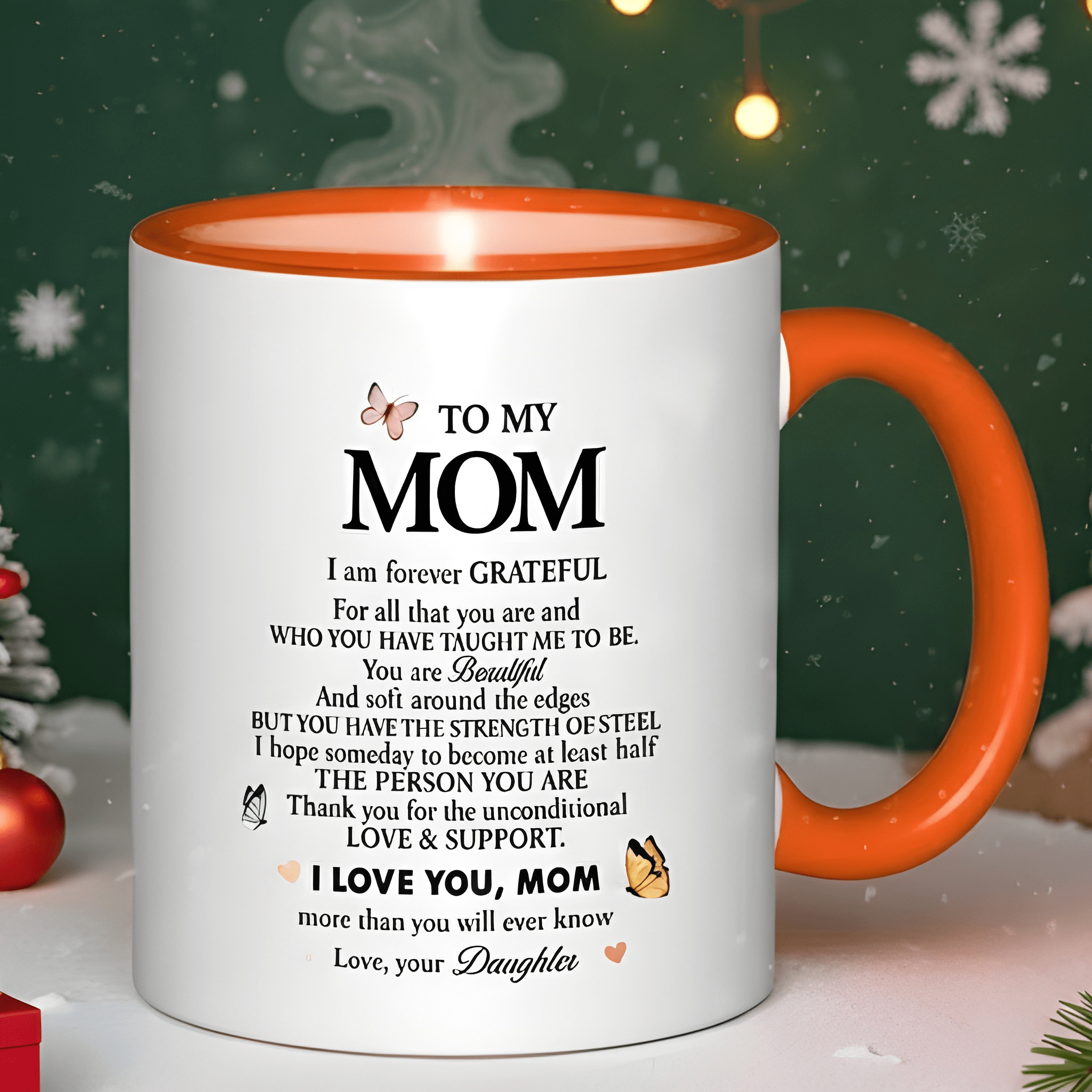 Ceramic Coffee Mug With To My Mom Poem Design Mothers Day Gift