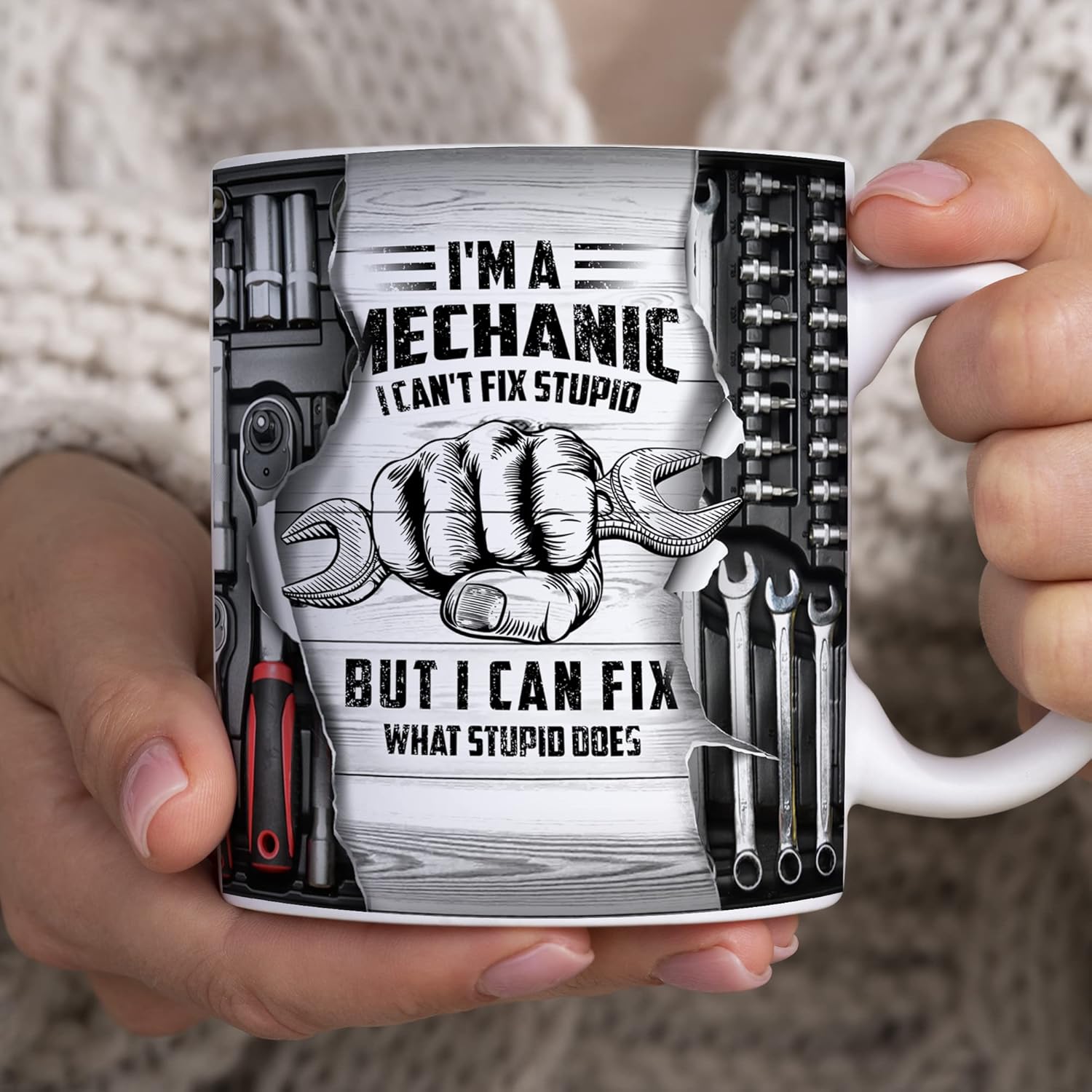 Mechanic Coffee Cup Unique Gift for Mechanics