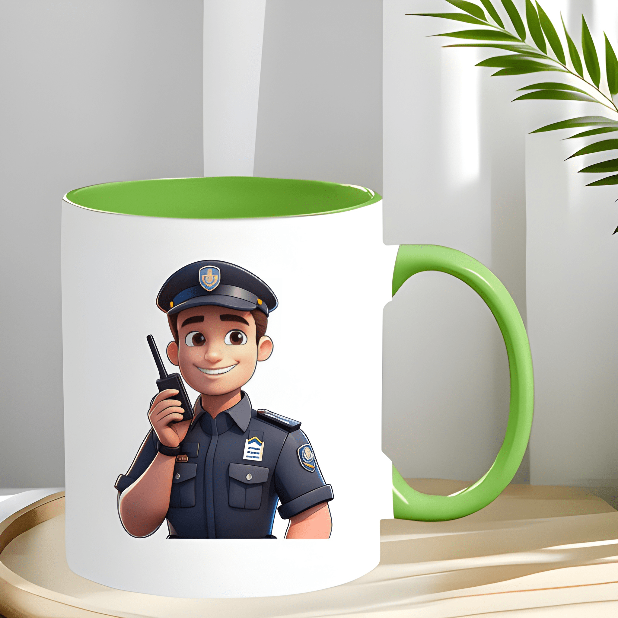 Classic Ceramic Police Officer Coffee Mug