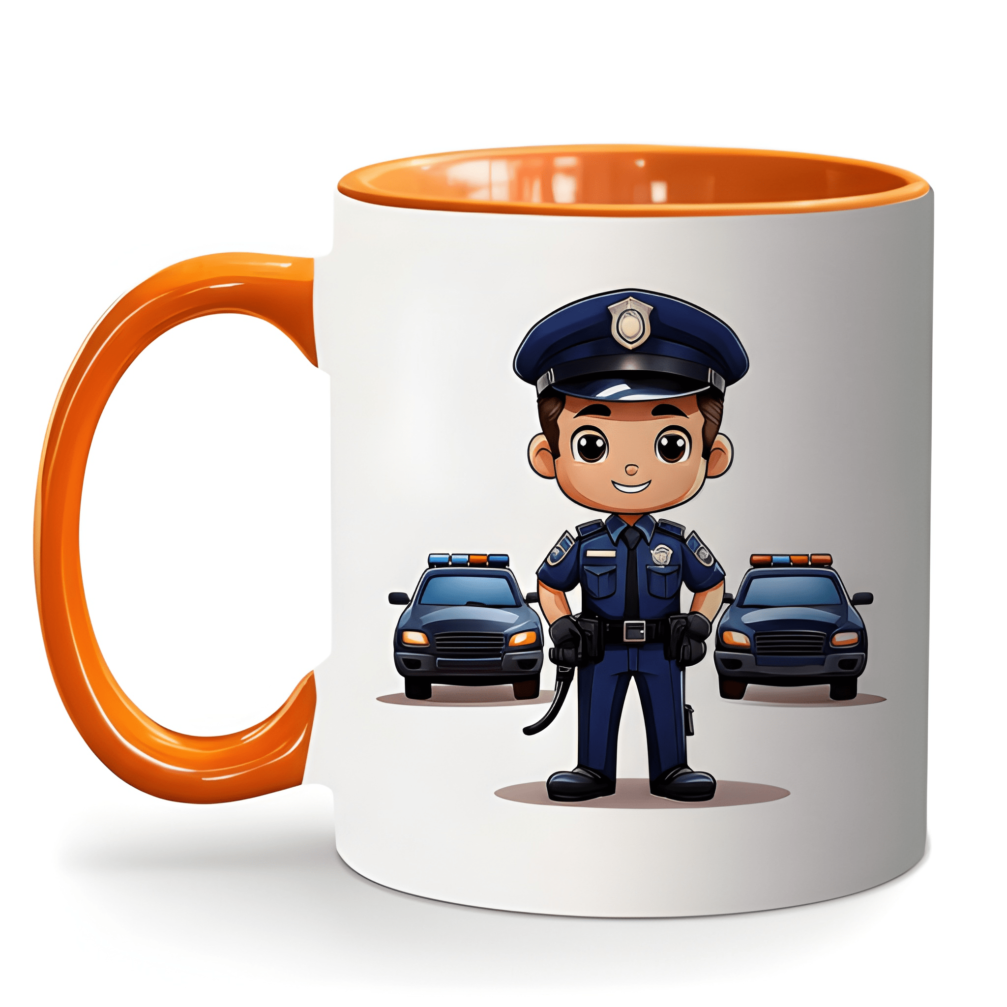 Ceramic Cartoon Police Officer Coffee Mug