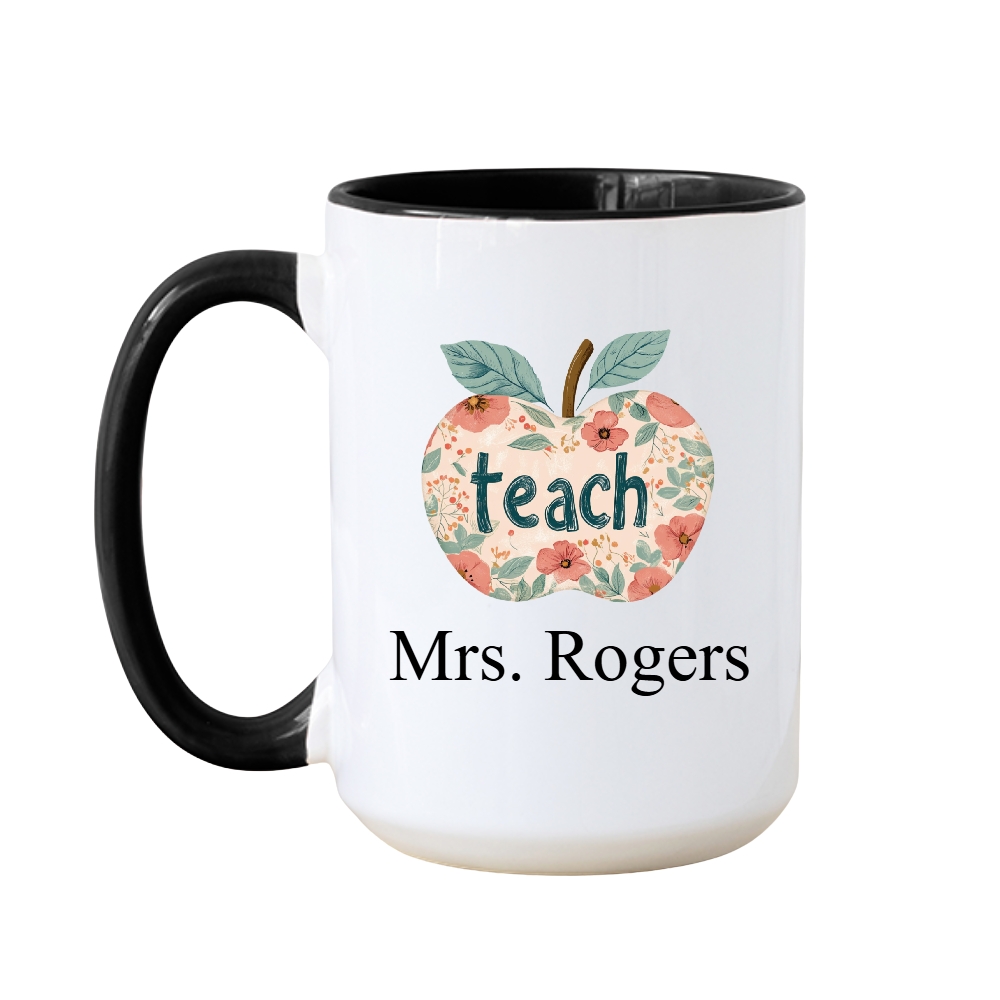 Personalized Name Teacher Mug, Gifts for Teacher Appreciation
