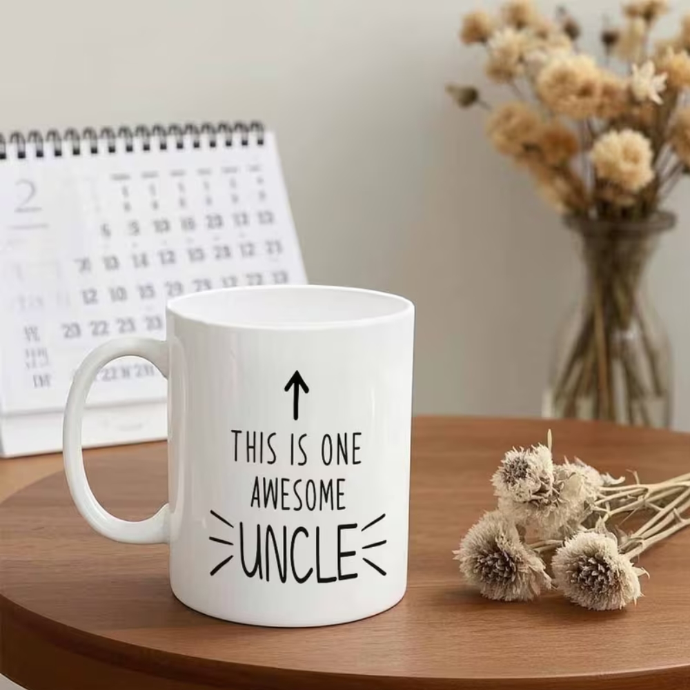 Funny Uncle Mug - This is One Awesome Uncle - Large 11oz/360ml Coffee Cup