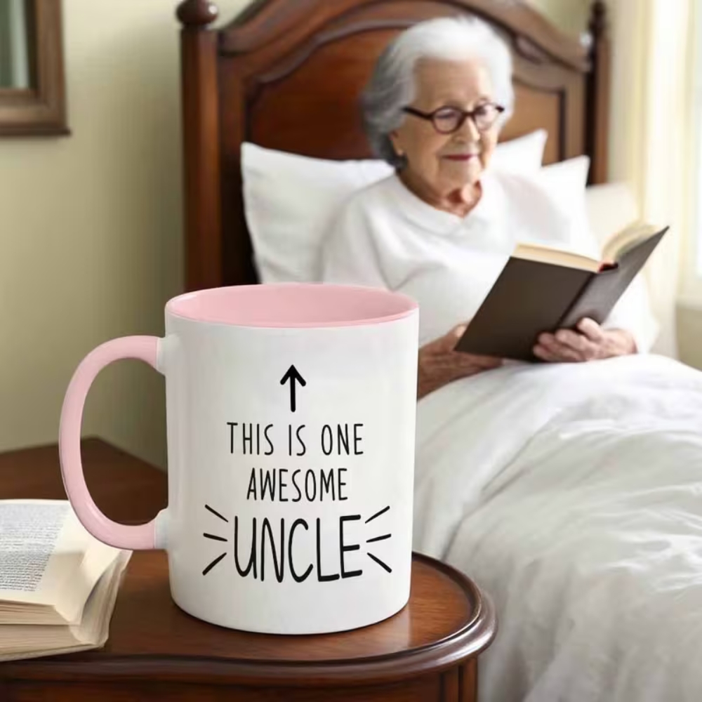 Funny Uncle Mug - This is One Awesome Uncle - Large 11oz/360ml Coffee Cup