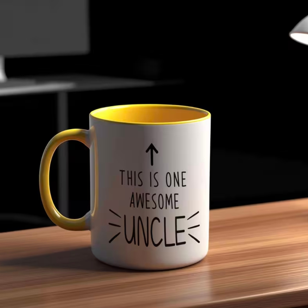 Funny Uncle Mug - This is One Awesome Uncle - Large 11oz/360ml Coffee Cup
