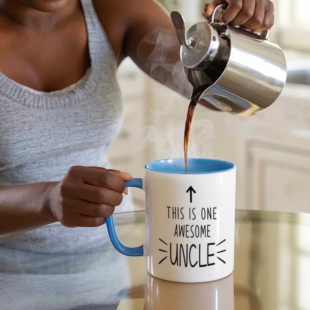 Funny Uncle Mug - This is One Awesome Uncle - Large 11oz/360ml Coffee Cup