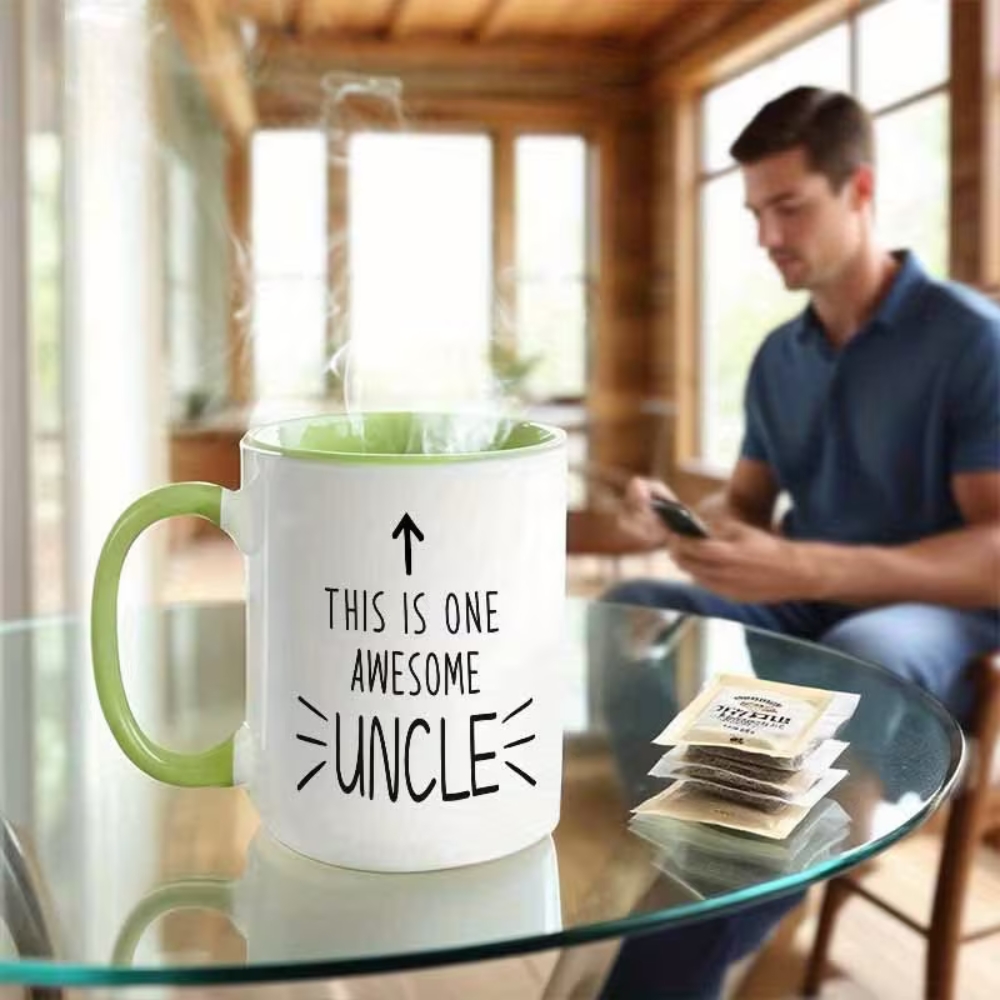 Funny Uncle Mug - This is One Awesome Uncle - Large 11oz/360ml Coffee Cup