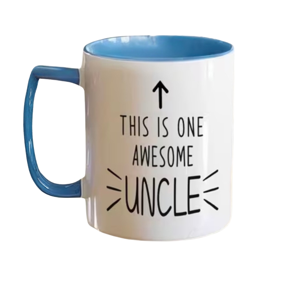 Funny Uncle Mug - This is One Awesome Uncle - Large 11oz/360ml Coffee Cup