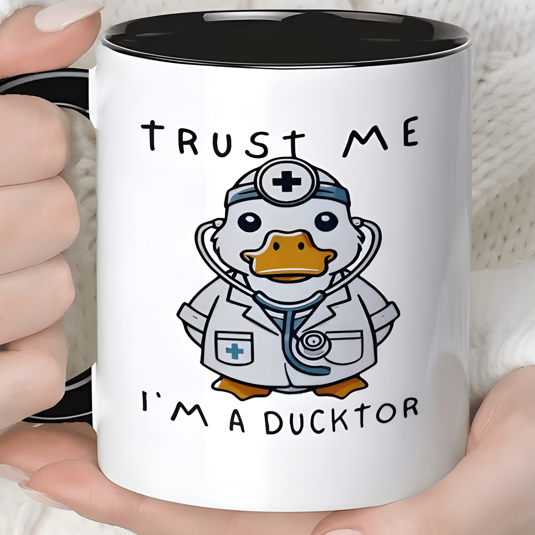 11 oz Ceramic Trust Me Ducktor Funny Coffee Mug Drinkware 1pc