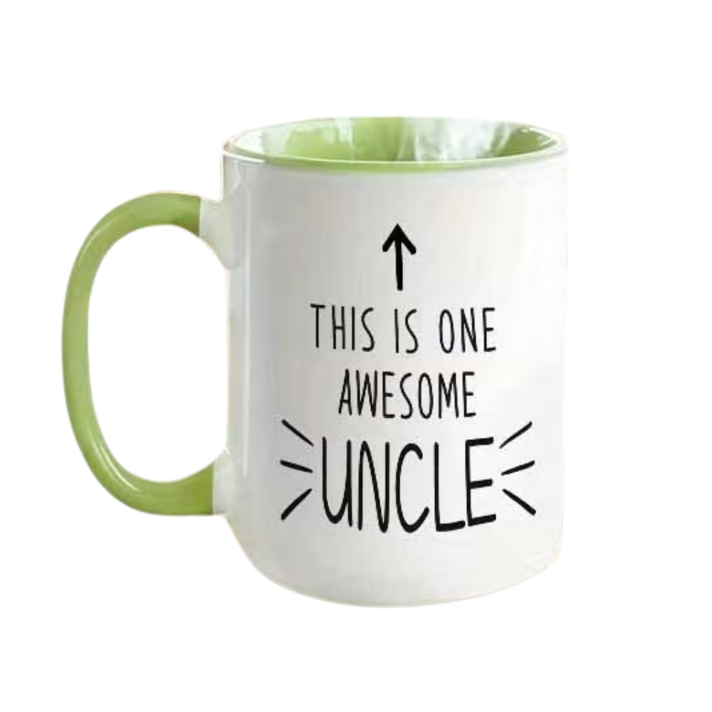 Funny Uncle Mug - This is One Awesome Uncle - Large 11oz/360ml Coffee Cup