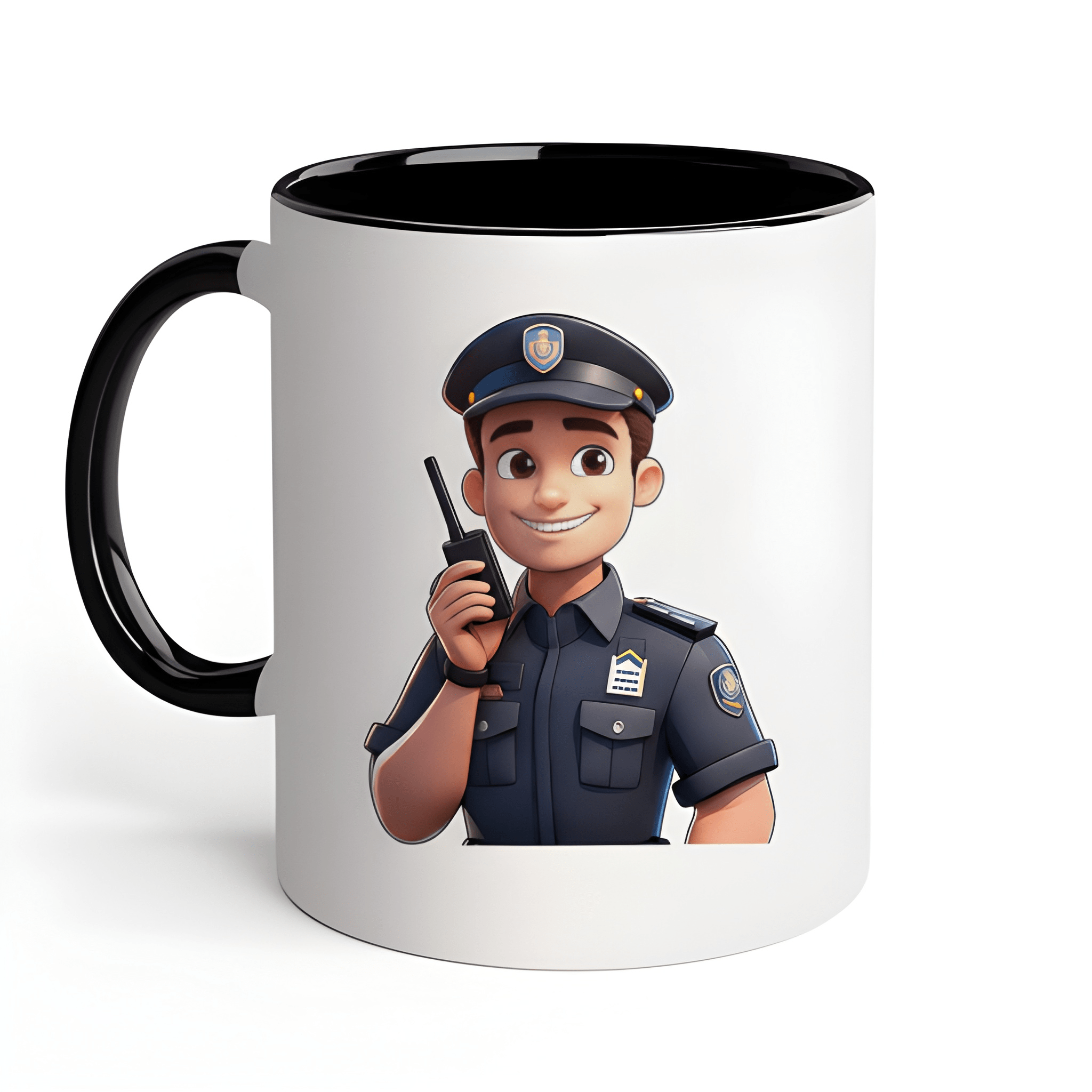 Classic Ceramic Police Officer Coffee Mug