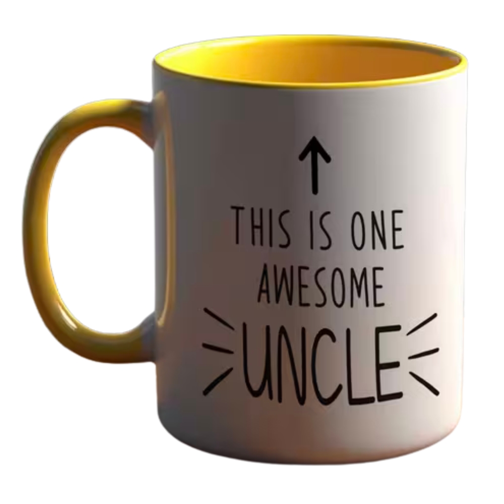 Funny Uncle Mug - This is One Awesome Uncle - Large 11oz/360ml Coffee Cup