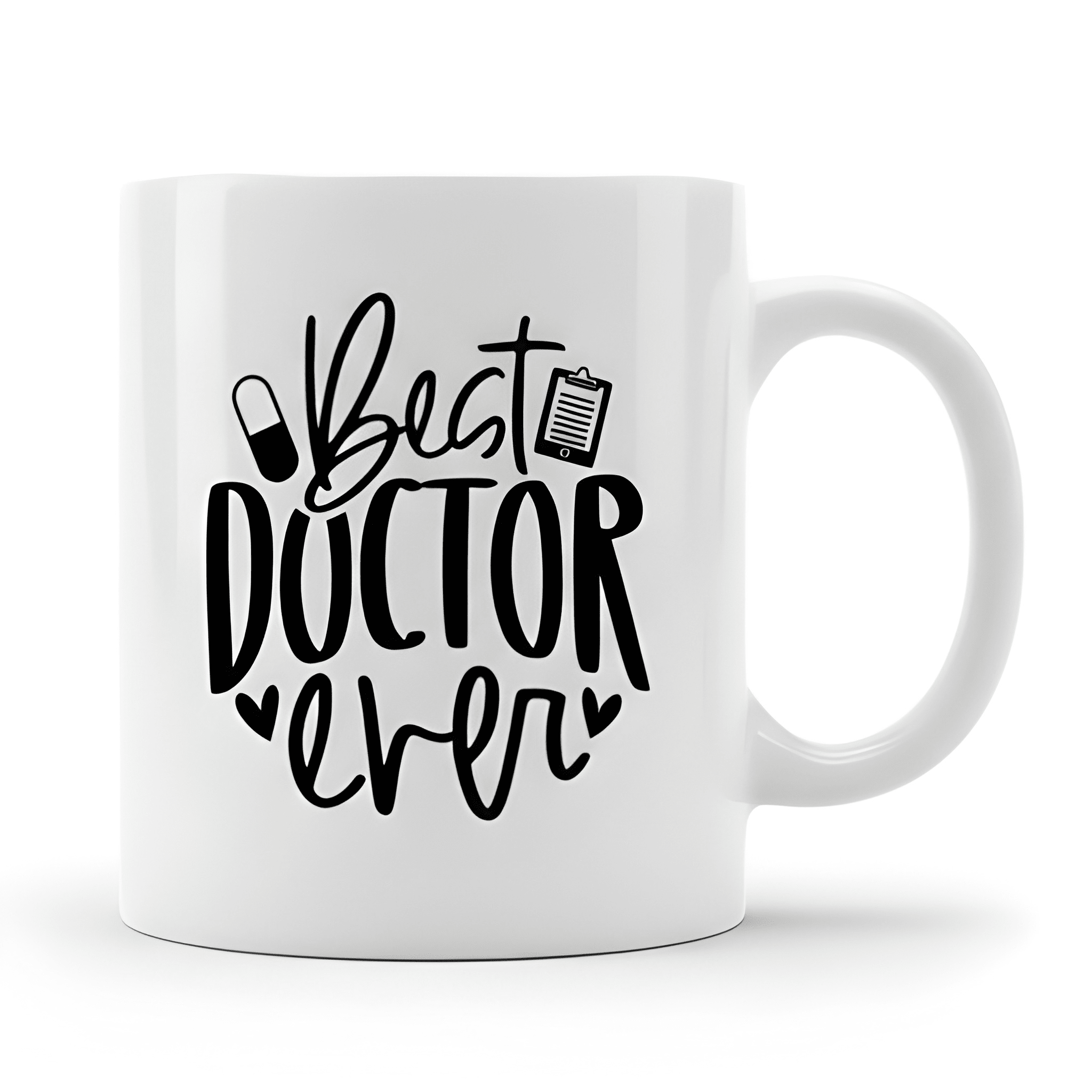 11 oz Ceramic Best Doctor Ever Coffee Mug Medical Theme Drinkware