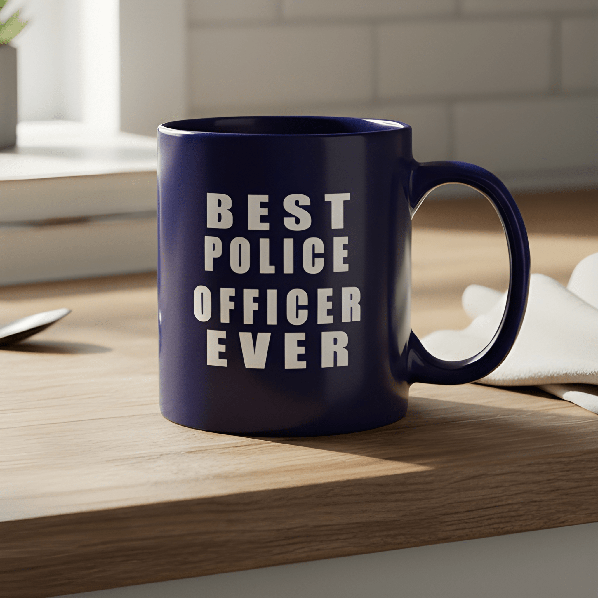 Ceramic Best Police Officer Ever Coffee Mug Law Enforcement Drinkware