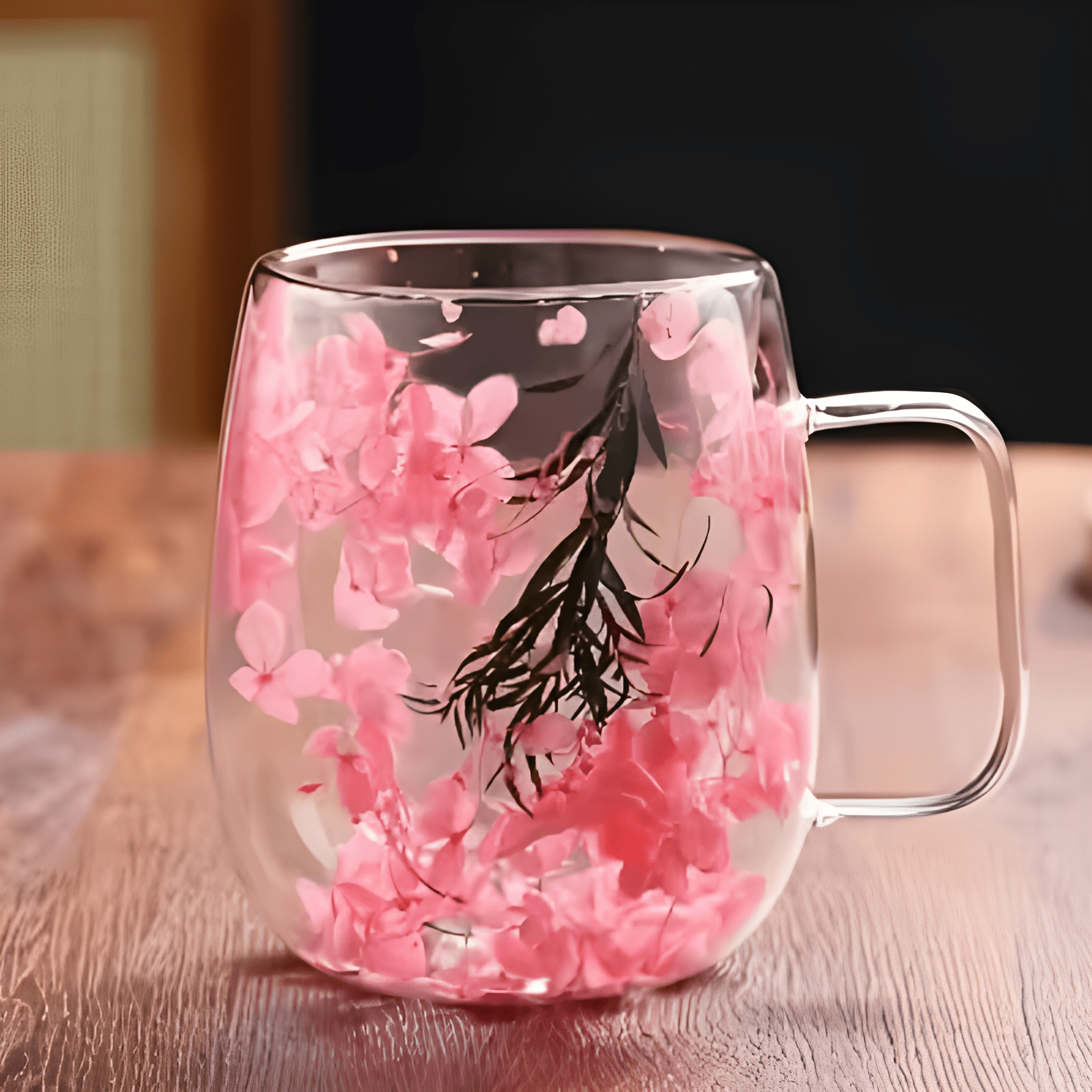 2 Piece Of  Heavy Duty Transparent Coffee Mug Set