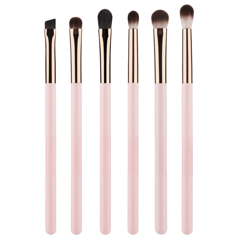 6 Piece Makeup Brush Set For Blending Concealing And Eyelining-My Makeup Brushset