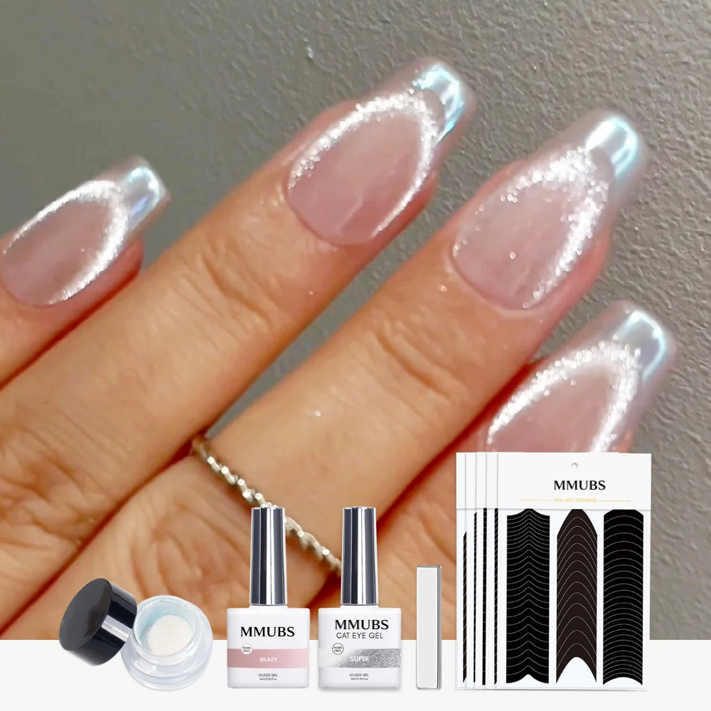 Glazed Moonlight French Design IG Nail Art Kit Set