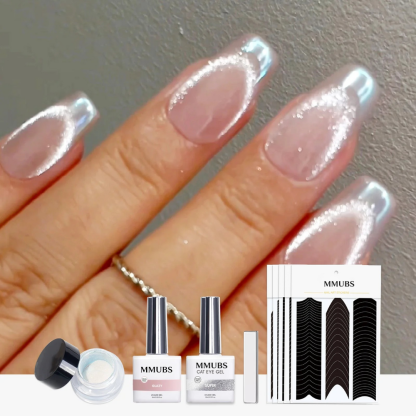 Glazed Moonlight French Design IG Nail Art Kit Set