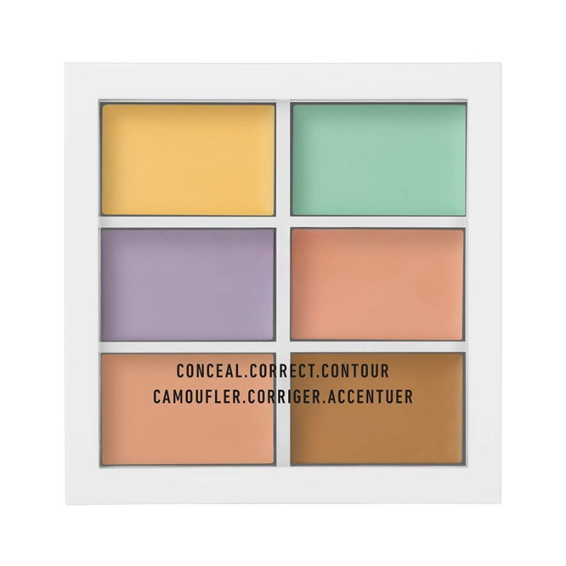 6 Shades Color Correcting Concealer Palette For A Flawless Complexion-My Makeup Brushset