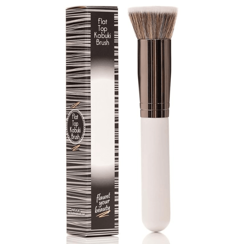 Flat Top Kabuki Brush - Perfect For Liquid Cream And Powder-My Makeup Brushset