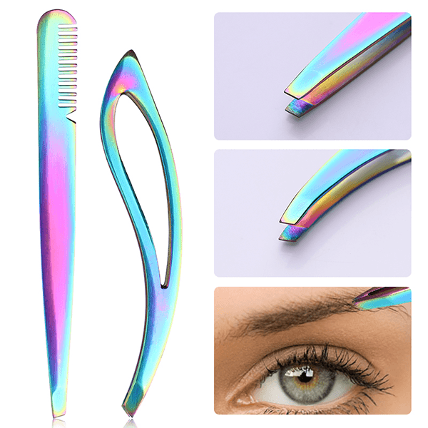 Enchanted Rainbow Tweezer – The Ultimate Precision Grooming Tool-My Makeup Brushset