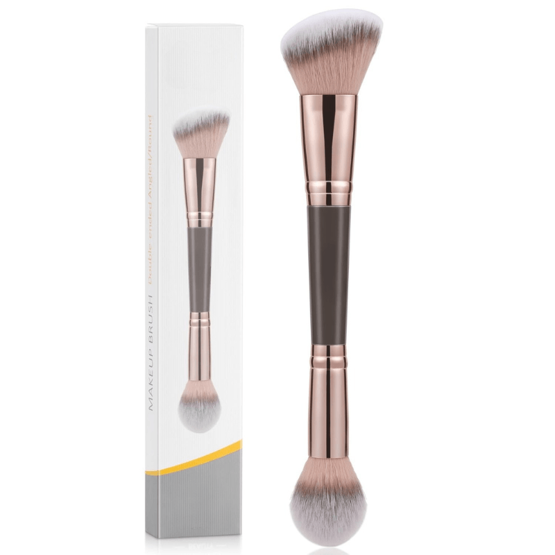 Double Ended Brush - Professional Makeup Foundation Contour Brush-My Makeup Brushset
