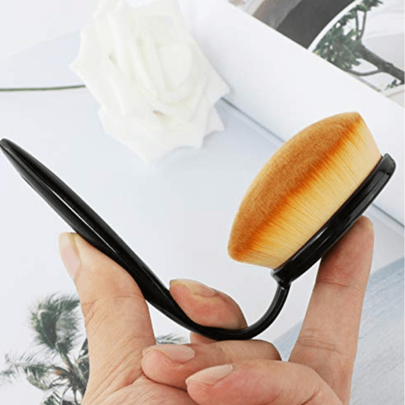 10 Piece Oval Makeup Brush Set for Foundation Contour and Blending-My Makeup Brushset