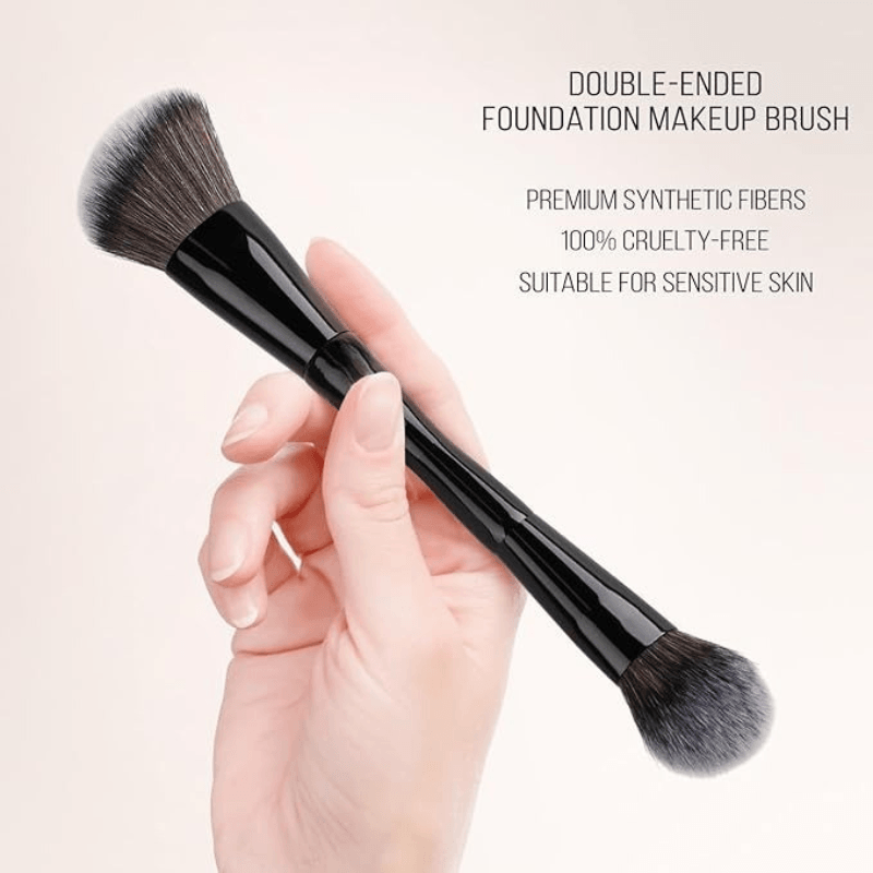 Double Ended Brush - Professional Makeup Foundation Contour Brush-My Makeup Brushset