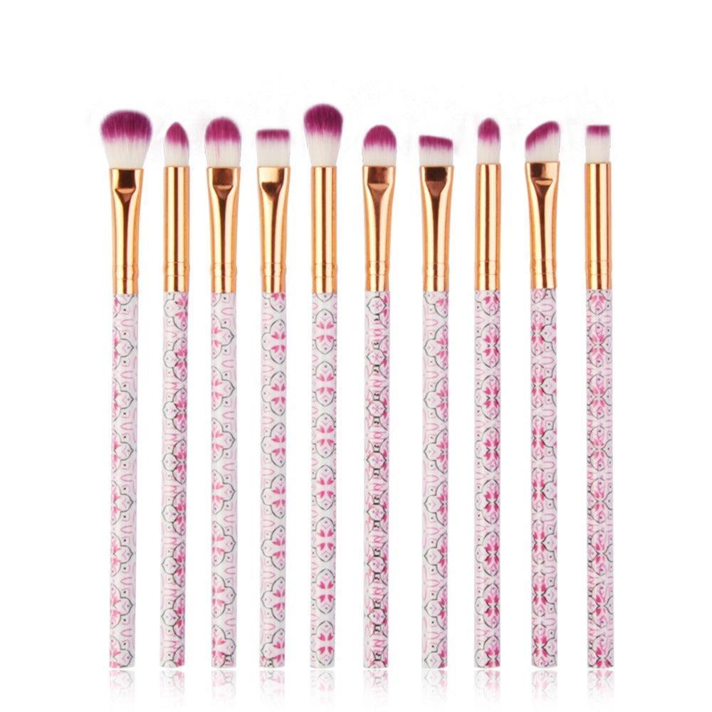 7/10 Pcs Marbling Makeup Brushes Set – Soft and Blending Brushes-My Makeup Brushset