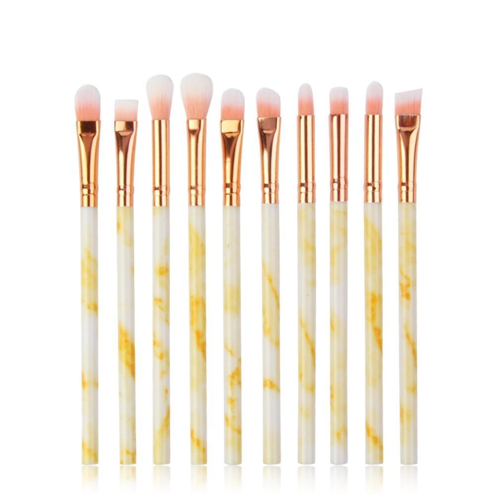 7/10 Pcs Marbling Makeup Brushes Set – Soft and Blending Brushes-My Makeup Brushset
