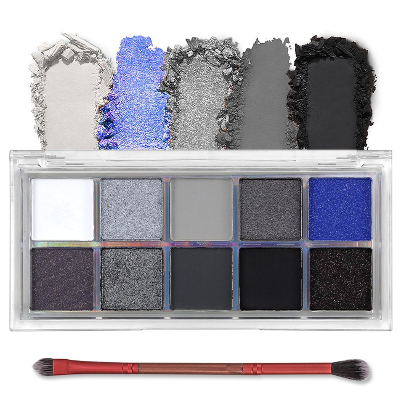 10 Vibrant Color Palette with Makeup Brush For Flawless Looks-My Makeup Brushset